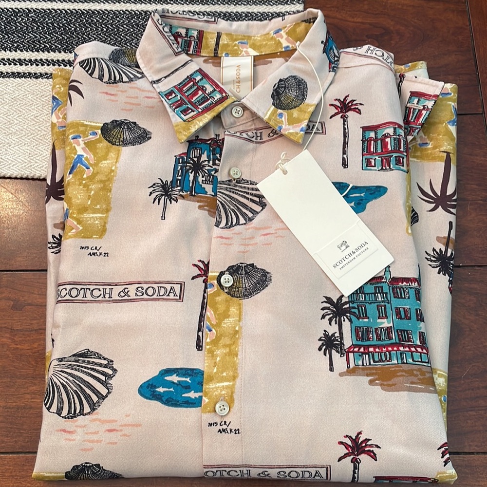 NWT Scotch & Soda Button Down XL unisex